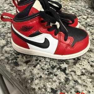 Jordan Red and Black Sneakers Iconic Design